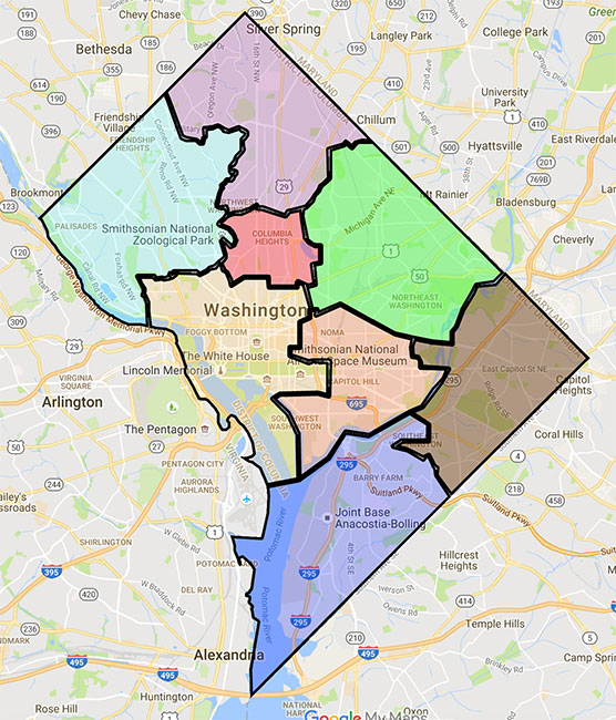 DC Ward Map 