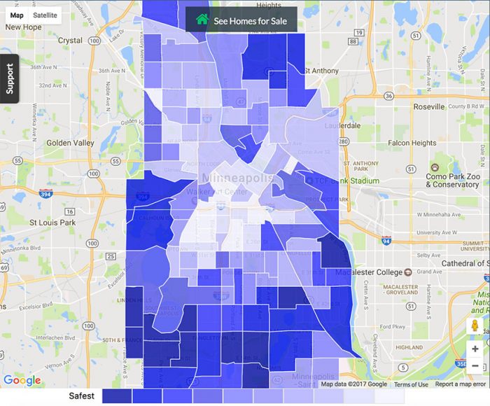 Minneapolis Crime Map 700x580 