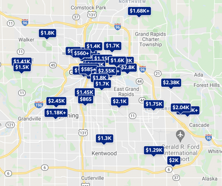 Grand Rapids MI Rental Map Trulia 768x645 
