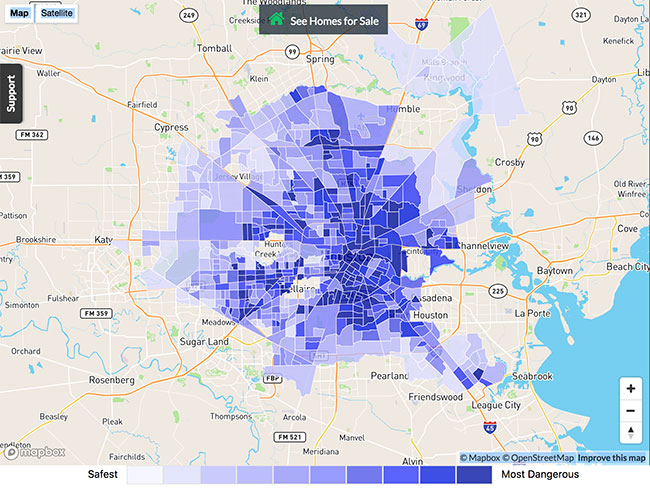 Houston Crime Map 