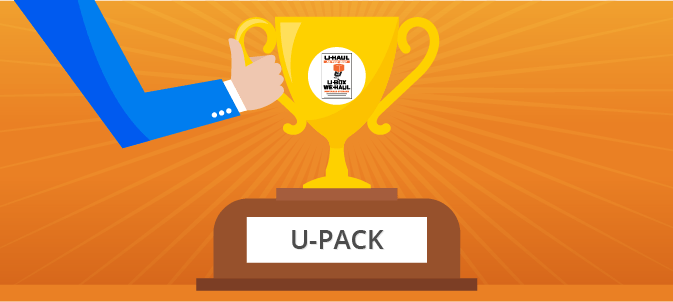 We ranked U-Pack the #1 container moving company